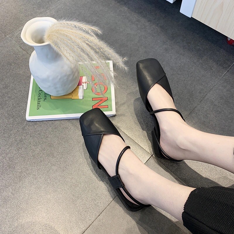 GIÀY DÂY CHÉO THỜI TRANG CHẤT DA MỀM HÀNG ULZZANG  QUẢNG CHÂU -GIÀY ĐAN DÂY CHÉO THỜI TRANG
