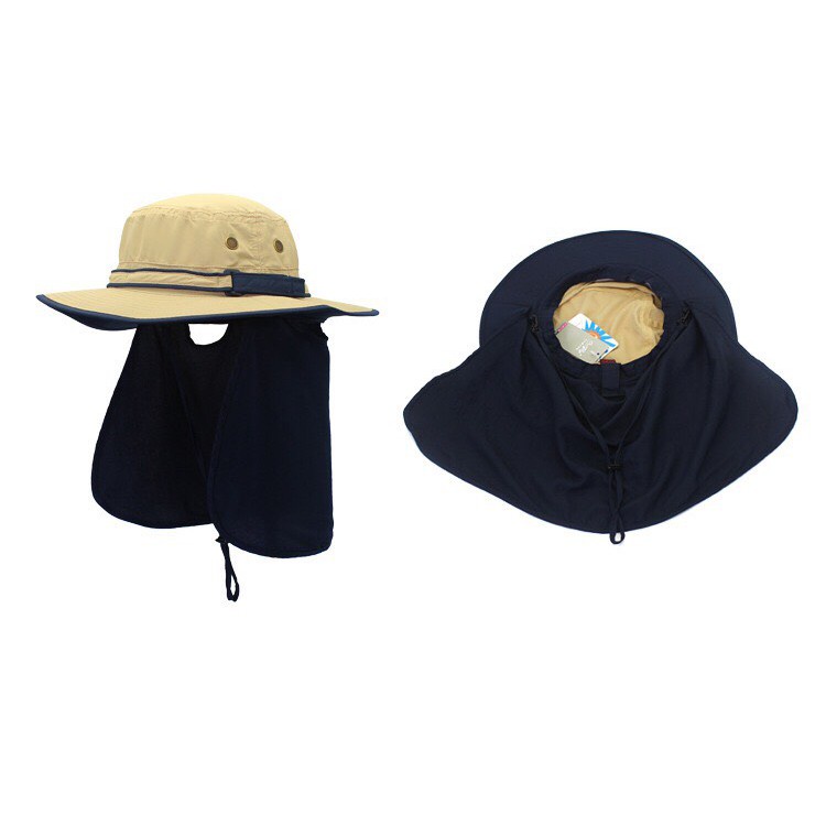 Mũ chống nắng golf nam nữ tai bèo có dây điều chỉnh thoáng khí chặn tia UV cao cấp MN001