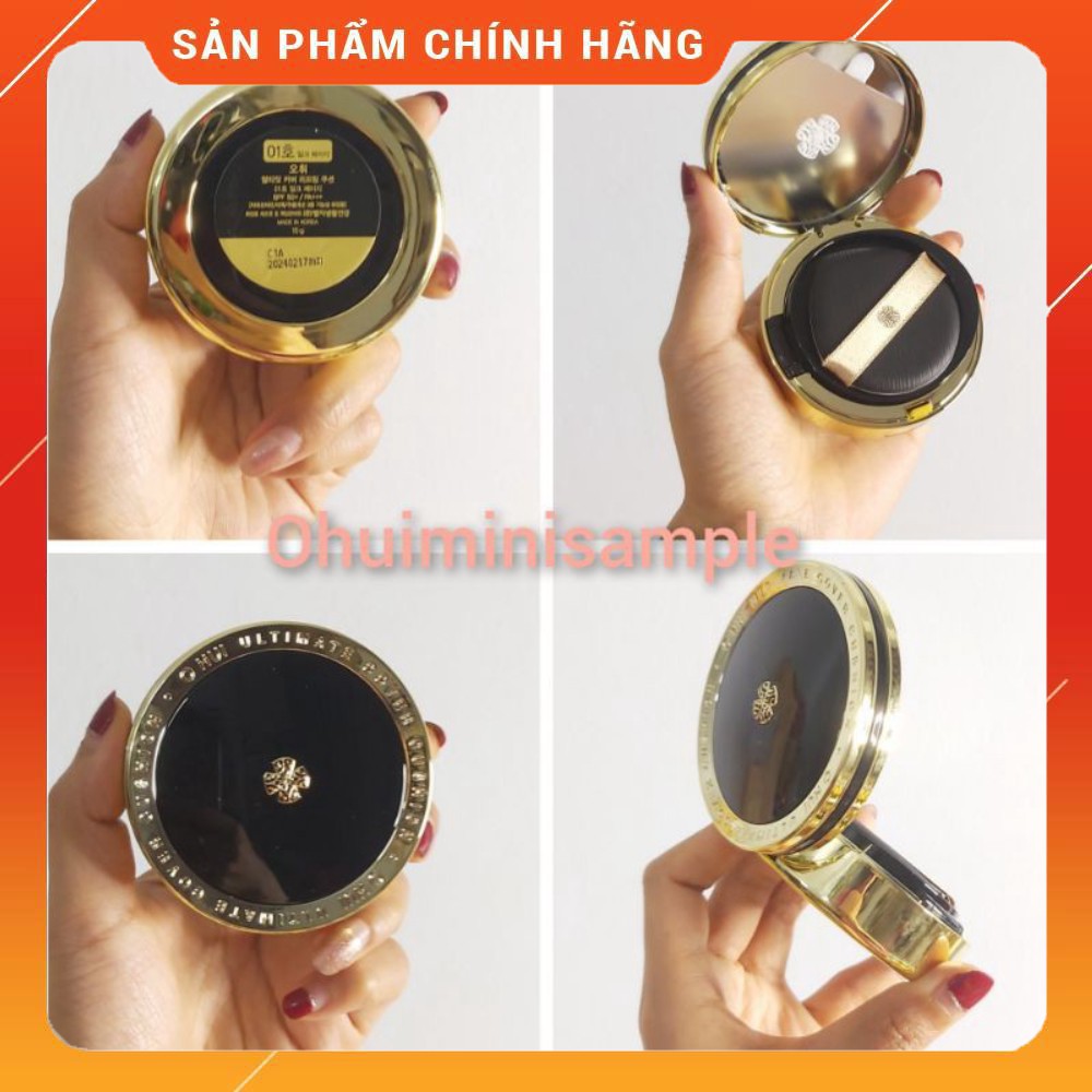 Hộp Cushion phấn nước Ohui siêu lì, kiềm dầu, che phủ tốt OHUI Ultimate Cover Cushion Matt Finish SPF50+ PA+++