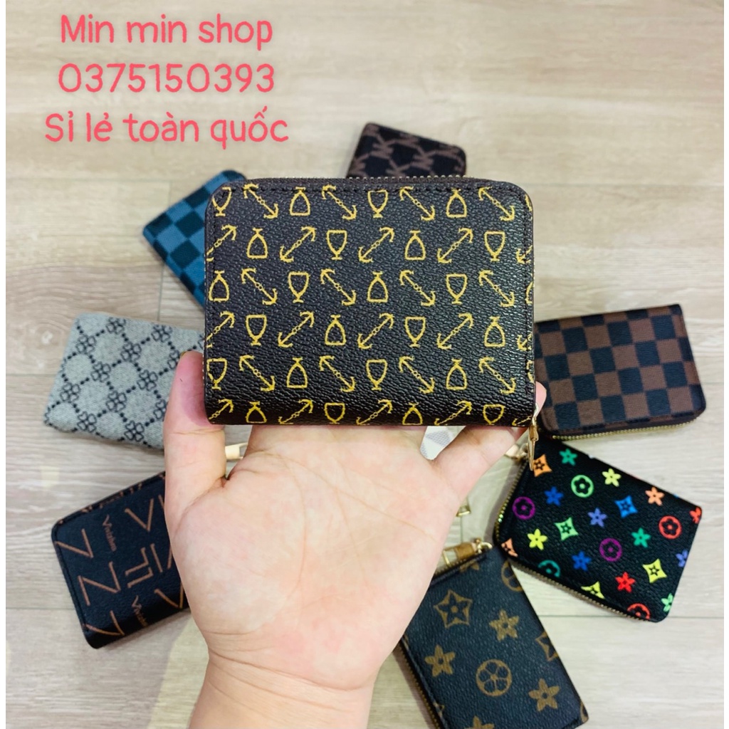 Ví Nữ Mini Đựng Tiền, Thẻ Ngân Hàng Cầm Tay Nhiều Ngăn Tiện Lợi
