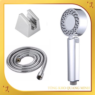 BỘ VÒI HOA SEN TĂNG ÁP HAI MẶT CÓ HỘC CHƯA DẦU GỘI, TINH DẦU PHONG CÁCH NHẬT BẢN - TS013