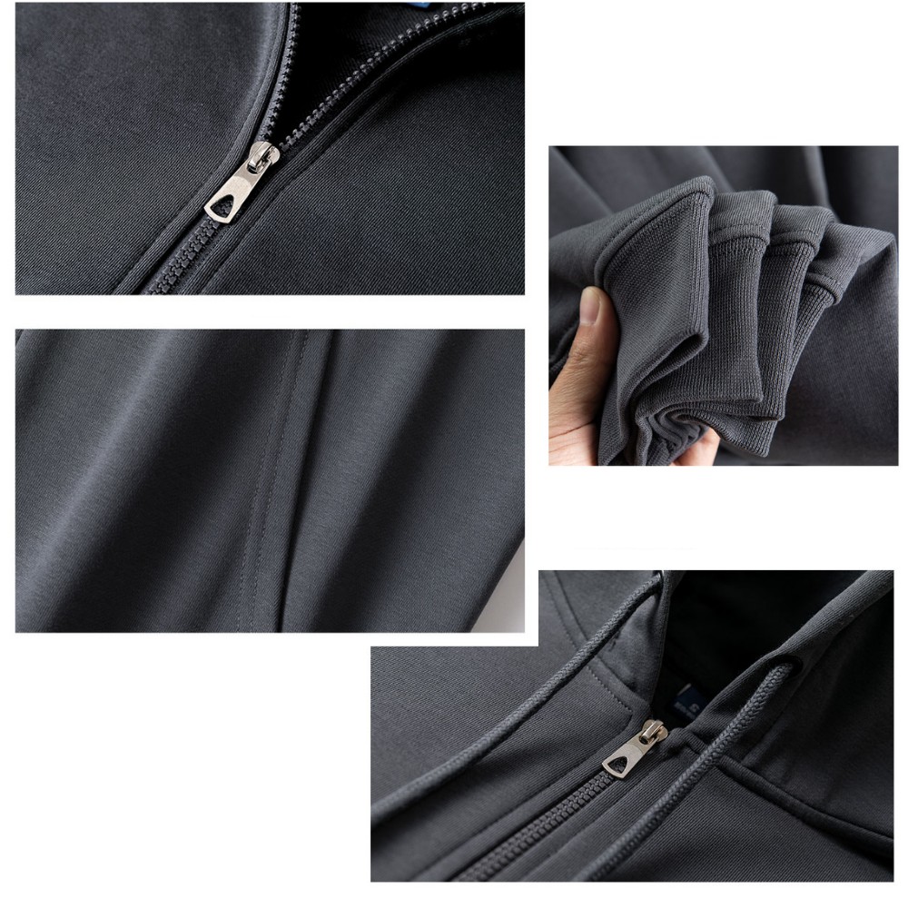 310G Hoodie 100% Cotton Cao Cấp Màu Xám Đen - Form Unisex Định Lượng 310gsm - Áo Hoodie Dầy Dặn Cho Nam Nữ Mùa Đông 2022