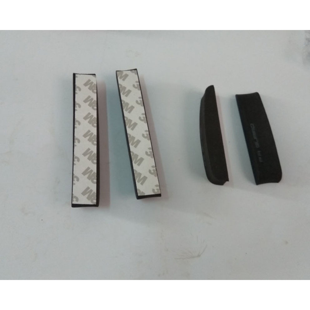 Set 4 Đệm Cao Su Bảo Vệ Cạnh Cửa Xe Hơi Màu Trắng Đen Xanh Dương