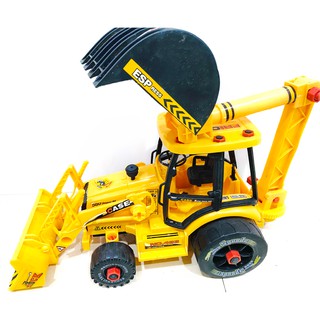 Xe nâng máy ủi mô phỏng trẻ em đồ chơi cậu bé mô hình xây dựng xe tải máy ủi máy xúc