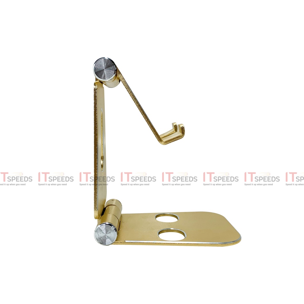 Giá Đỡ Điện Thoại, IPad, Máy Tính Bảng, Kim Loại Cứng Cáp, Chống Trầy Sướt, Gấp Gọn 90 Độ, Mặt Đáy Có Cao Su Chống Trượt