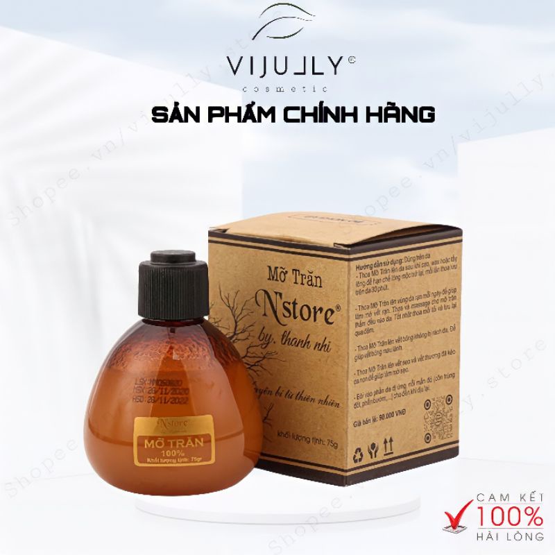 Mỡ Trăn Nguyên Chất N'Store,, Mỡ Trăn Thiên Nhiên Dưỡng Da, Mờ Thâm, Sẹo và Nhả Nắng