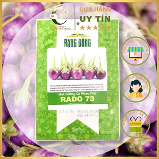 Hạt giống Cà Pháo Tím Rado 73 Giòn, Sai Trái 0.5gr