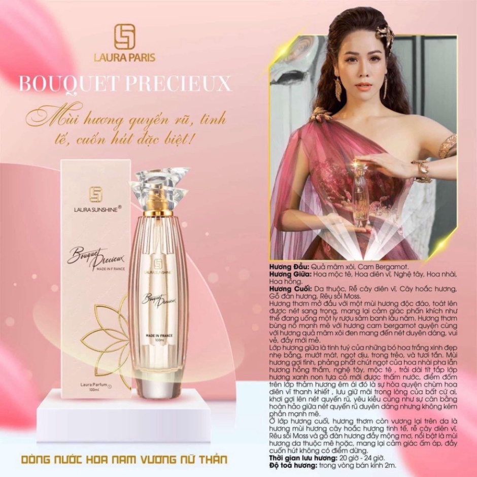 Nước Hoa Nữ Laura Paris Nhật Kim Anh Bouquet Precieux Mini No.1 10ml Chính Hãng