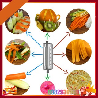 Nạo Rau Củ Quả Đa Năng Inox 3in1 – Bào Sợi  Nạo Vỏ Nạo Mỏng Trái Cây Rau Củ
