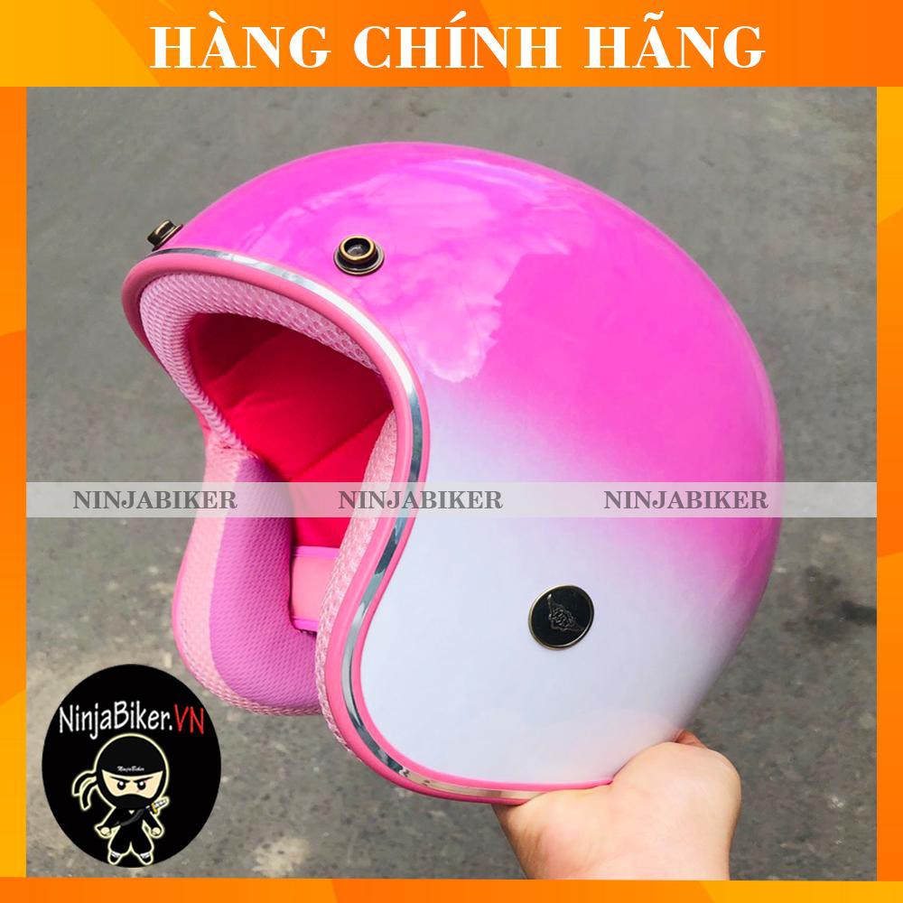 [ MỚI VỀ] Nón bảo hiểm trắng loang hồng chính hãng cực xinh