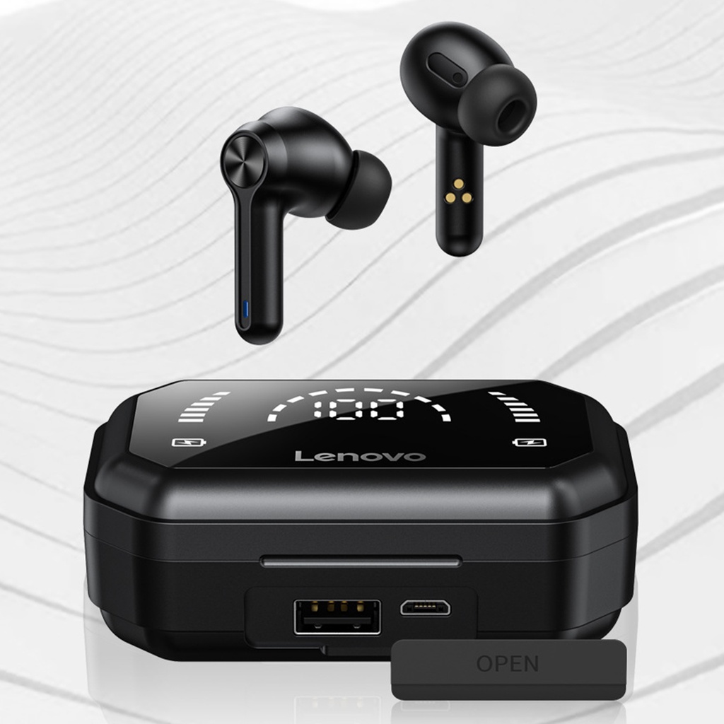 Tai nghe bluetooth Lenovo LP3Pro có đèn LED hỗ trợ giảm tiếng ồn thiết kế nhỏ gọn thích hợp dùng khi tập luyện thể thao