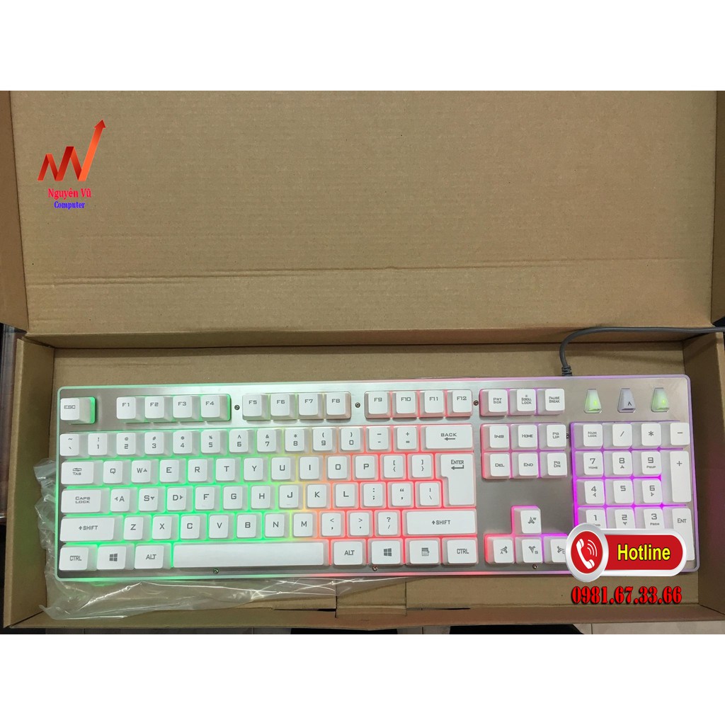 RẺ NHẤT SHOPEE - Bàn phím NV-01 ( Trắng-Đen)