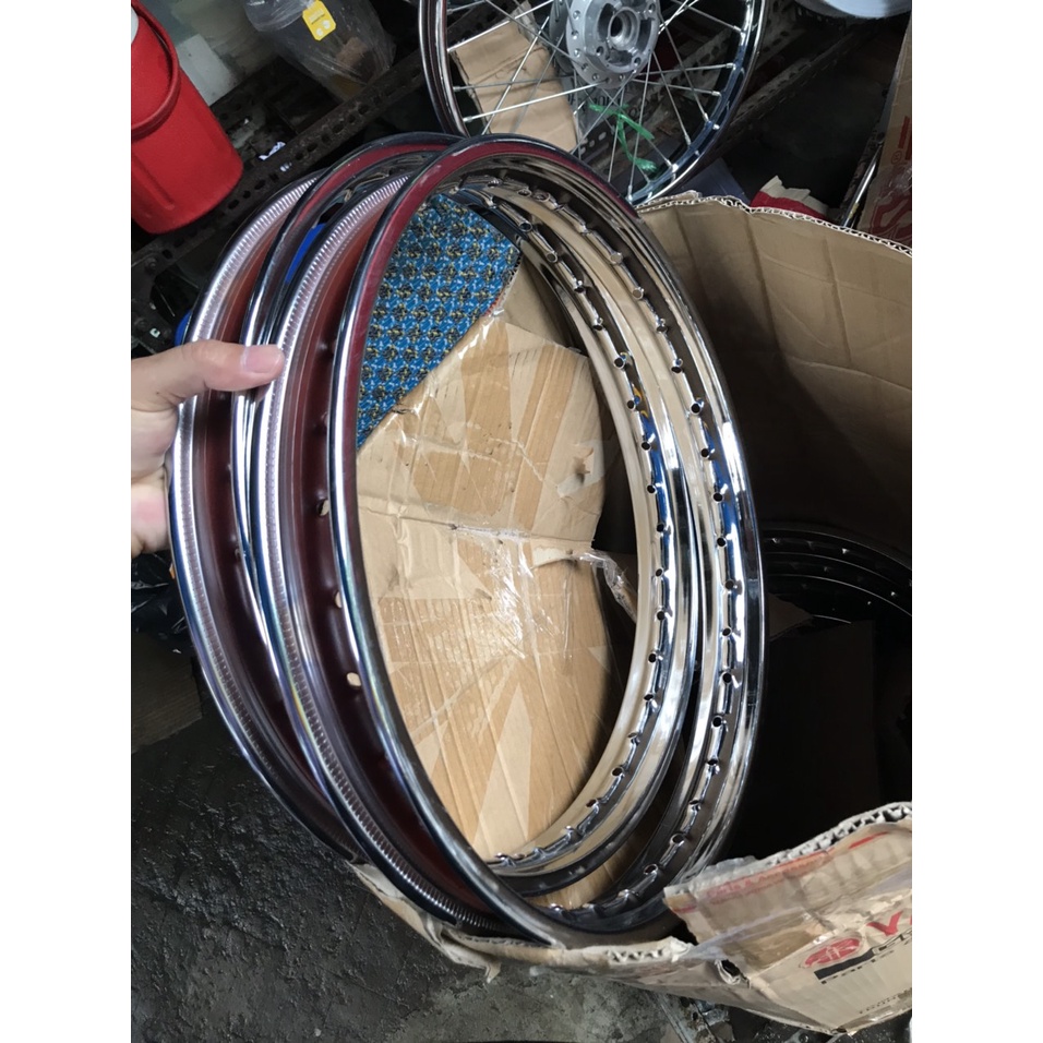 Niềng hay vành sắt zin Goshi Honda bản 1.4*17 và 1.6*17 ráp lên cho tất cả các dòng xe