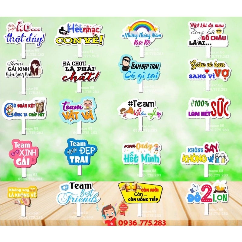 Hashtag HỌP LỚP - Miễn phí thiết kế theo yêu cầu