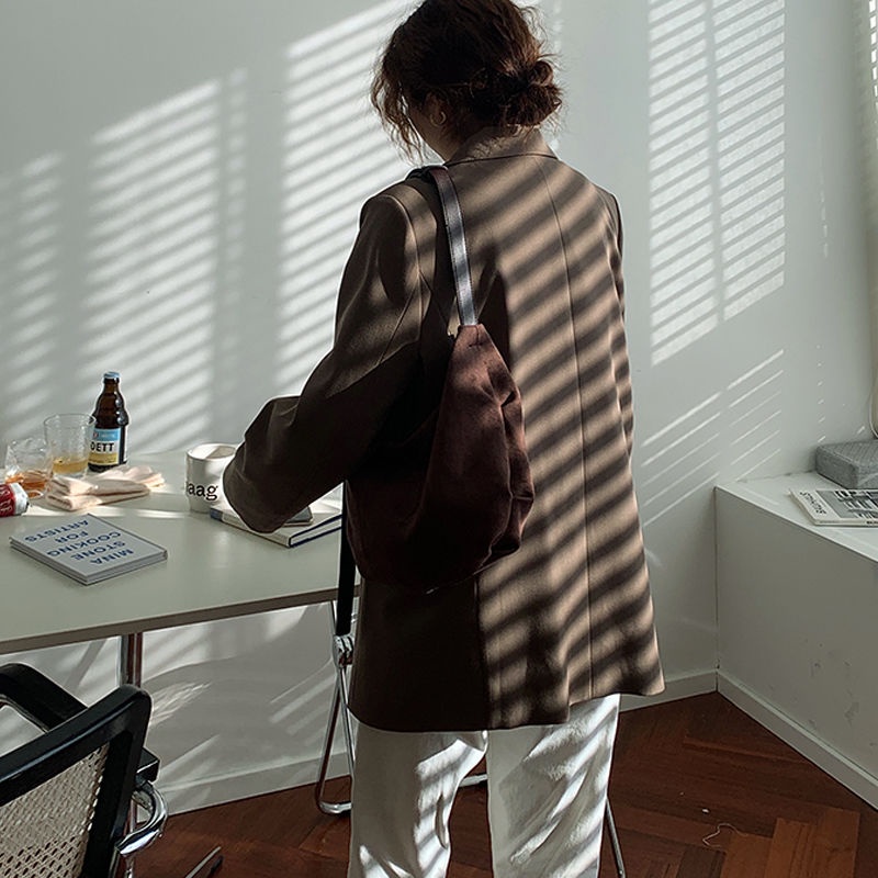 Áo khoác nữ dáng rộng thanh lịch thời trang phong cách Hàn Quốc