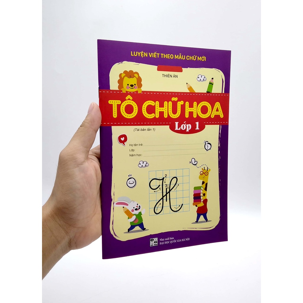 Sách Luyện Viết Theo Mẫu Chữ Mới - Tô chữ Hoa - Lớp 1