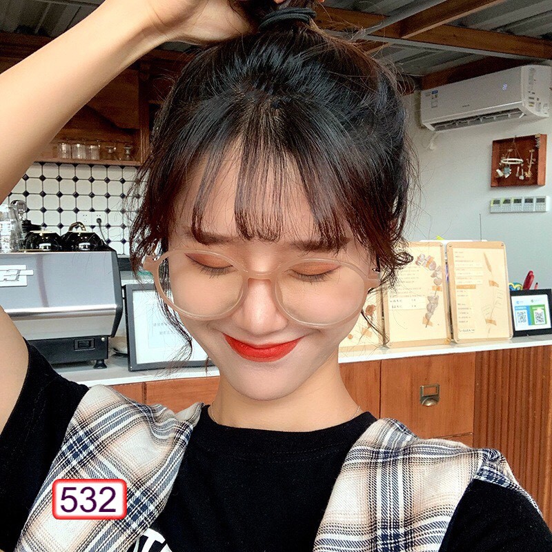 MẮT KÍNH GỌNG CẬN SIÊU CẤP GỌNG TĂM FORM TRÒN 532 SIÊU ĐẸP | BigBuy360 - bigbuy360.vn