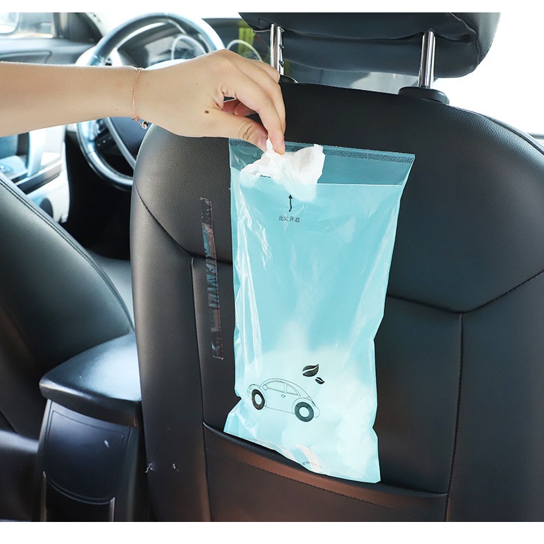 Túi Đựng Rác Trên Ô Tô, Và Túi Dự Phòng Khi Nôn Trên Xe -  Combo 50 Túi CARZONE.TOP