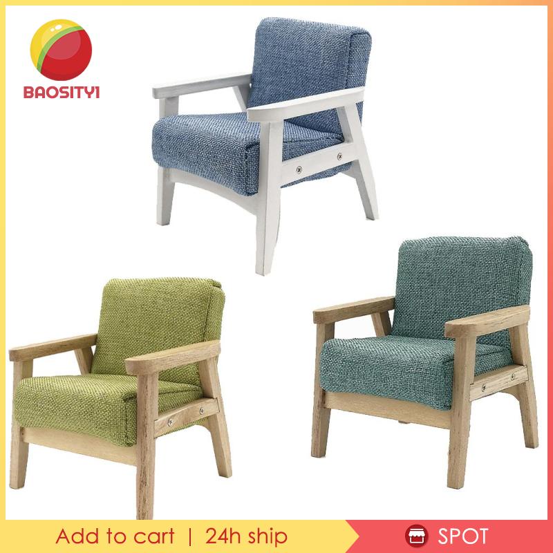 [Baosity 1] Ghế Sofa Màu Xanh Lá Cây Tỉ Lệ 1: 12 Trang Trí Nhà Búp Bê