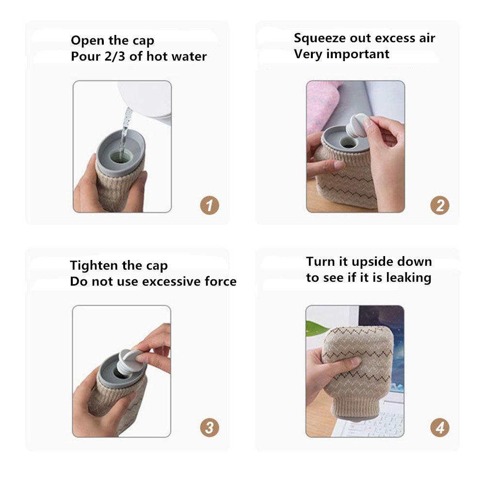 LAY Bình Đựng Nước Nóng Giữ Nhiệt Bằng Silicone Dùng Được Trong Lò Vi Sóng