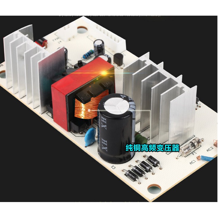 Máy sạc bình ắc quy tự động 12V 6A 100Ah có chức năng khử sunfat thông minh tự ngắt khi đầy (12V-6A-VÀNG)