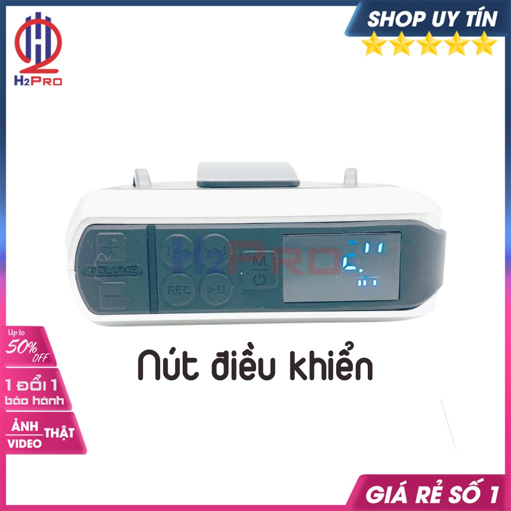 Máy Trợ Giảng Không Dây, Loa Trợ Giảng Aporo T18 2.4G Cao Cấp, Bluetooth 5.0-Usb-Thẻ Nhớ-Đài Fm-Micro Ko Dây-H2Pro Audio