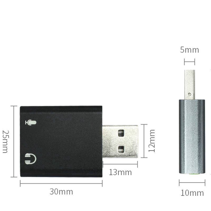 External USB Sound Card USB 7.1 CH Virtual Audio Sound Card Adapter Converter