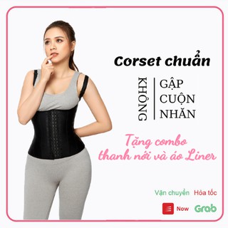 [Tặng thanh nới + Liner] Đai Latex 25 xương chuẩn Hy Lạp - Gen định hình giảm mỡ - Đai định hình lưng thẳng eo thon