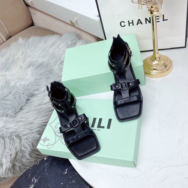 Sandal Kali tán đinh cao cổ siêu chất