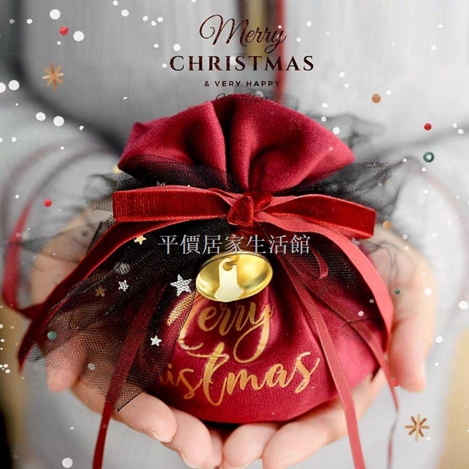 Túi đựng trái cây thông Giáng sinh hình trái táo có dây treo cao cấp làm quà tặng giáng sinh