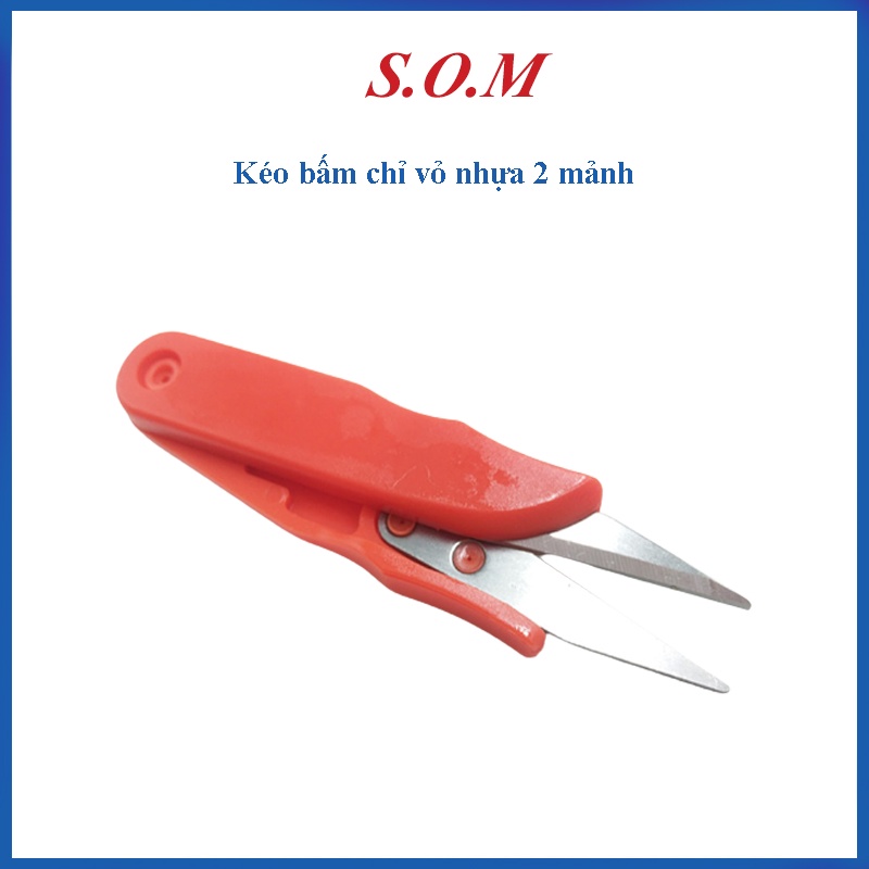 Kéo bấm chỉ vỏ nhựa cute nhỏ gọn tiện lợi phục vụ may vá