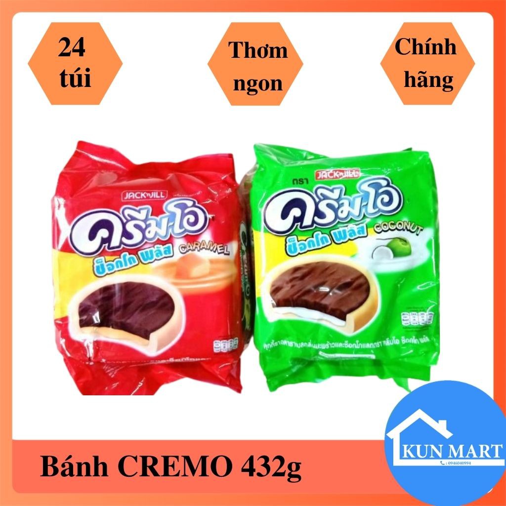 Bánh Creamo Plus Thái Lan 432g (24 gói)