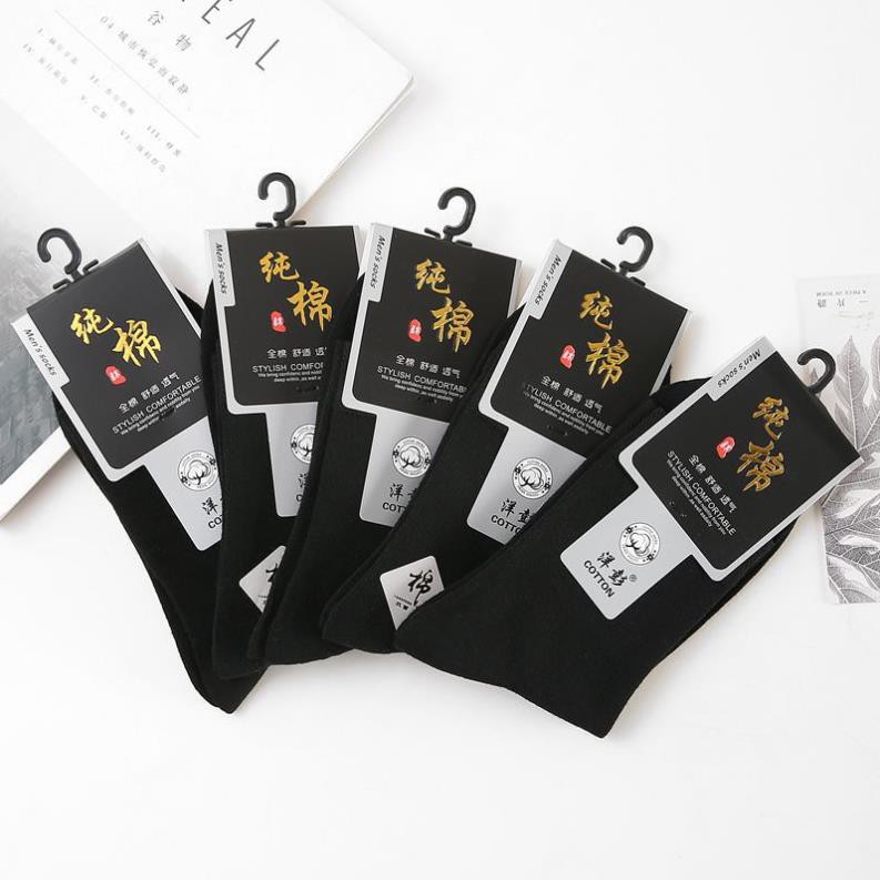 Tất nam cổ cao SOLANO vớ nam cotton co giãn đàn hồi đi làm, đi chơi, tập thể thao chạy bộ, gym đa năng FAS-001330