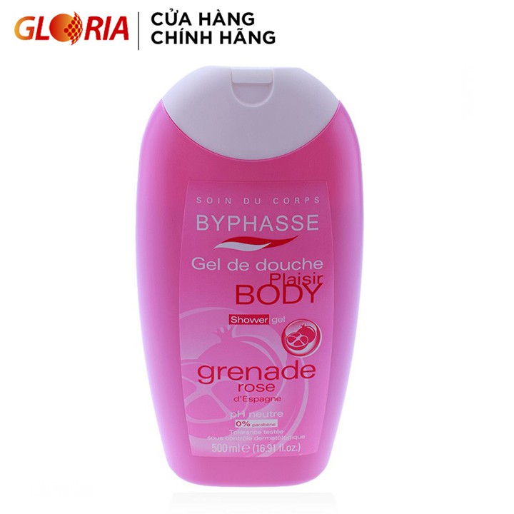 [Mã COSGLORIAT1 -8% đơn 250K] Gel tắm Byphasse chiết xuất Lựu hồng 500ml