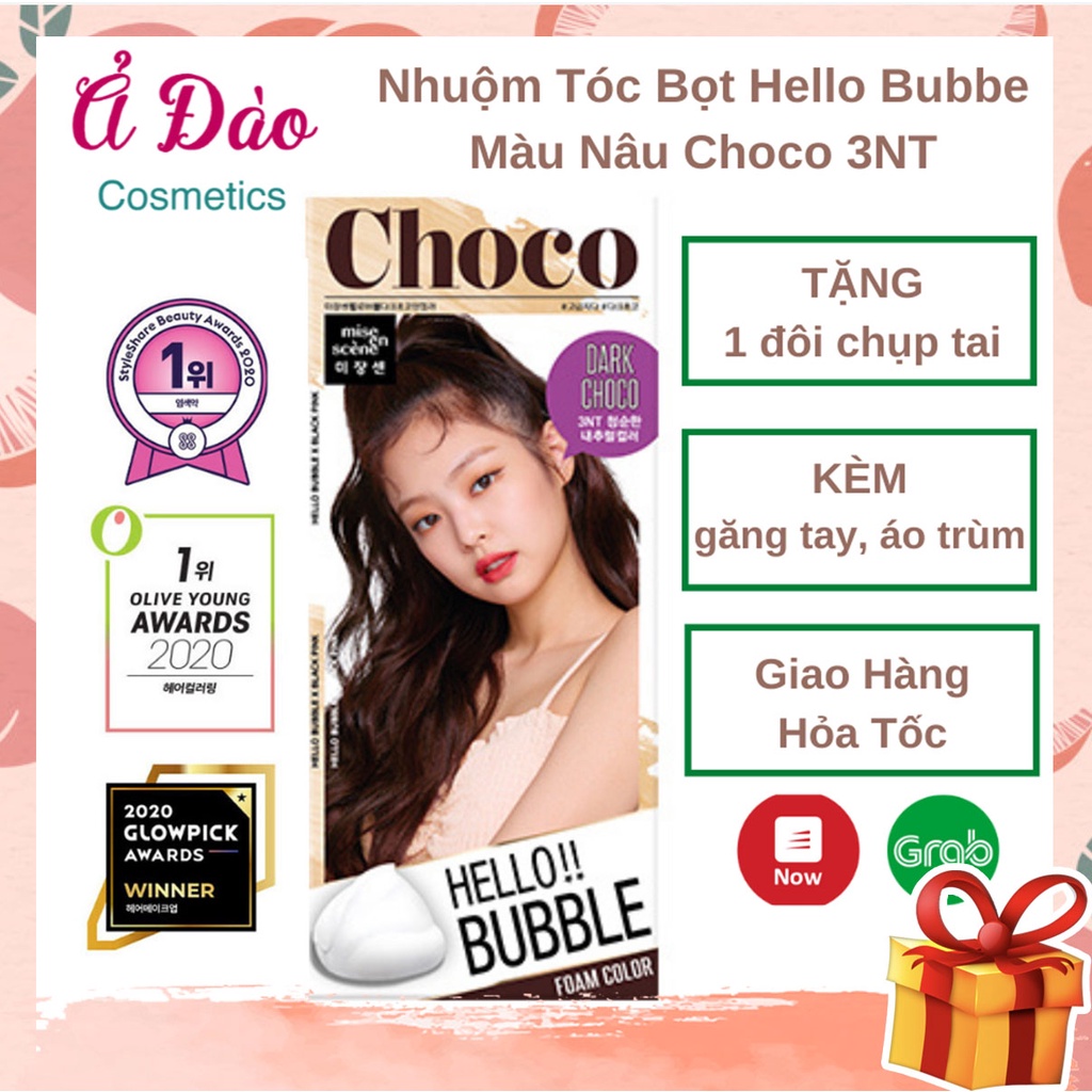 Thuốc nhuộm tóc BlackPink màu Chocolate / Thuốc nhuộm tóc màu nâu tại nhà Mise En Scence 3NT