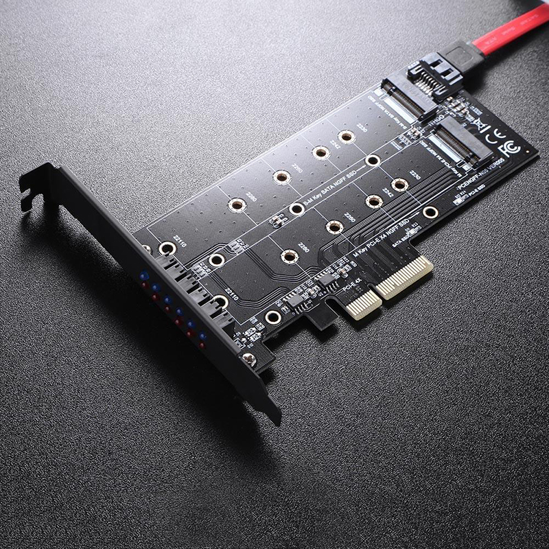 Thẻ Chuyển Đổi Pci-E 4x Sang Ngff Pcie Ssd B-Key + M-Key M.2 Ngff + Nvme Dual Giao Diện | BigBuy360 - bigbuy360.vn