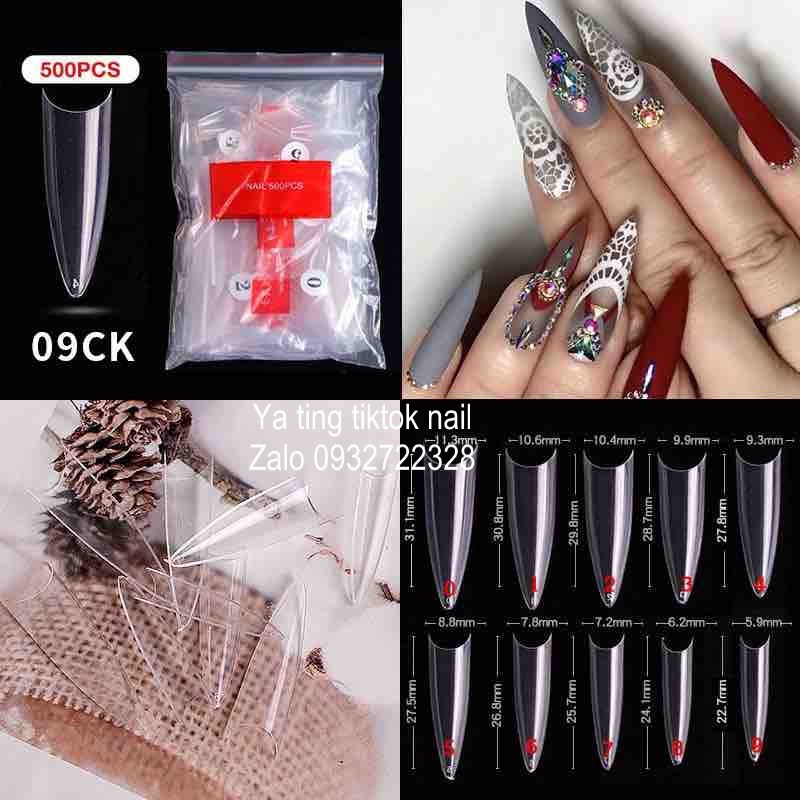 móng nối nhọn phon dài bịch