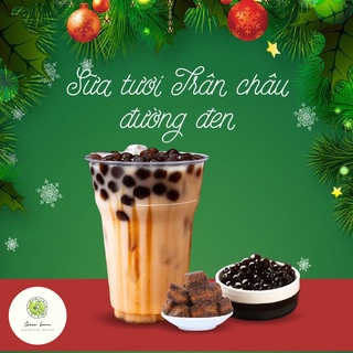 Set Sữa Tươi Trân Châu Đường Đen Tự Nấu ( SET LỚN 25 - 30 Chén) Tặng Kèm Công Thức - GREEN FARM