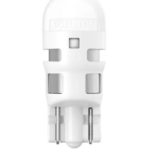 Bóng Đèn tín hiệu định vị, nội thất xe ô tô Philips Ultinon LED T10 11961ULWX2 12V 6000K - Hàng chính hãng