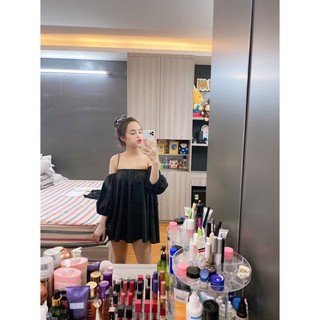 Pass áo baby doll trễ vai <55kg vừa