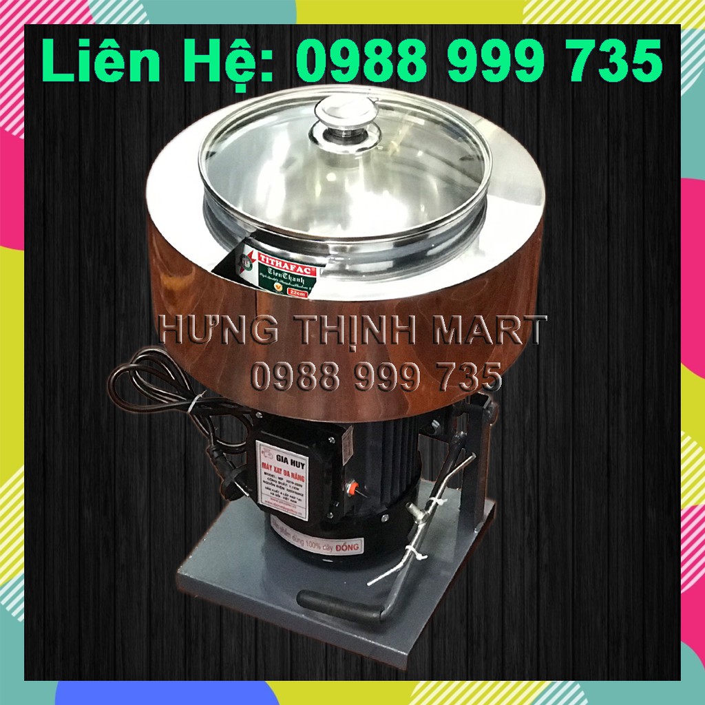 MÁY XAY GIÒ CHẢ CHÂN SẮT SƠN TĨNH ĐIỆN 1.1KW – NỒI 22CM – 1.5KG/LẦN CÓ BAO ĐÁ