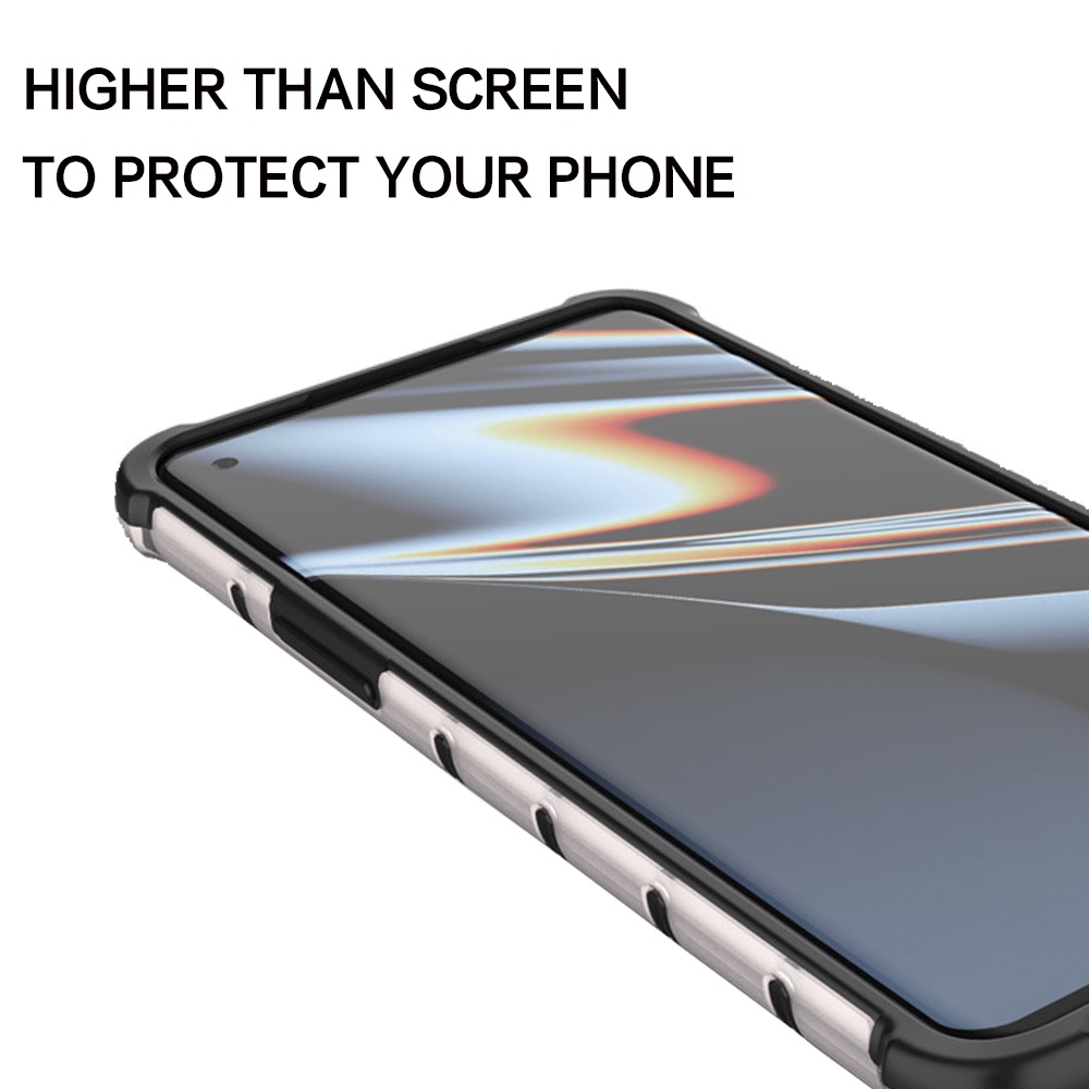 Ốp Điện Thoại Nhựa Cứng Trong Suốt Chống Sốc Họa Tiết Tổ Ong Cho OPPO Find X5 X3 X2 Pro Neo Lite