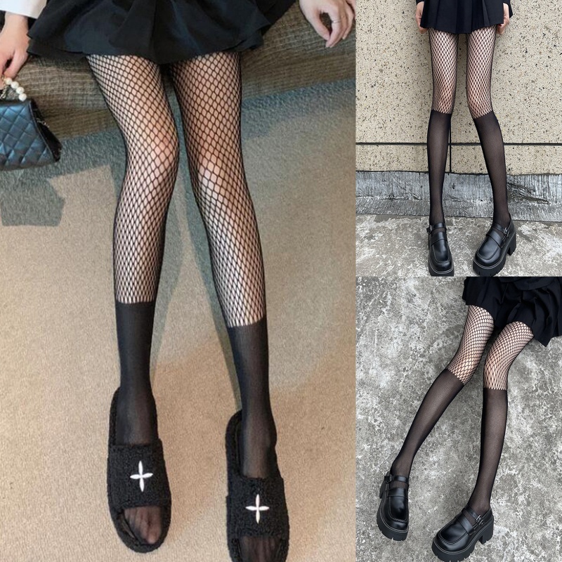 Wmmb Quần Tất Lưới Rỗng Kiểu Gothic Gợi Cảm Cho Nữ Dự Tiệc