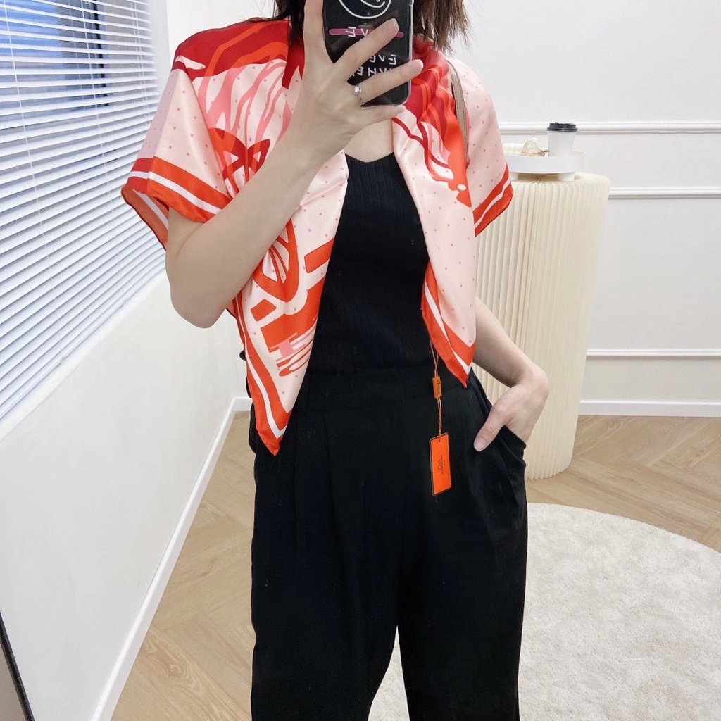 Khăn Choàng Cổ Và Khăn Choàng Cổ Bằng Lụa Họa Tiết Ngựa Sang Trọng Dành Cho Bạn Nữ 2021