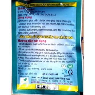 Phân bón T36, Siêu năng lượng tạo hoa. Thúc ủ mầm hoa, Tăng ra hoa đậu quả
