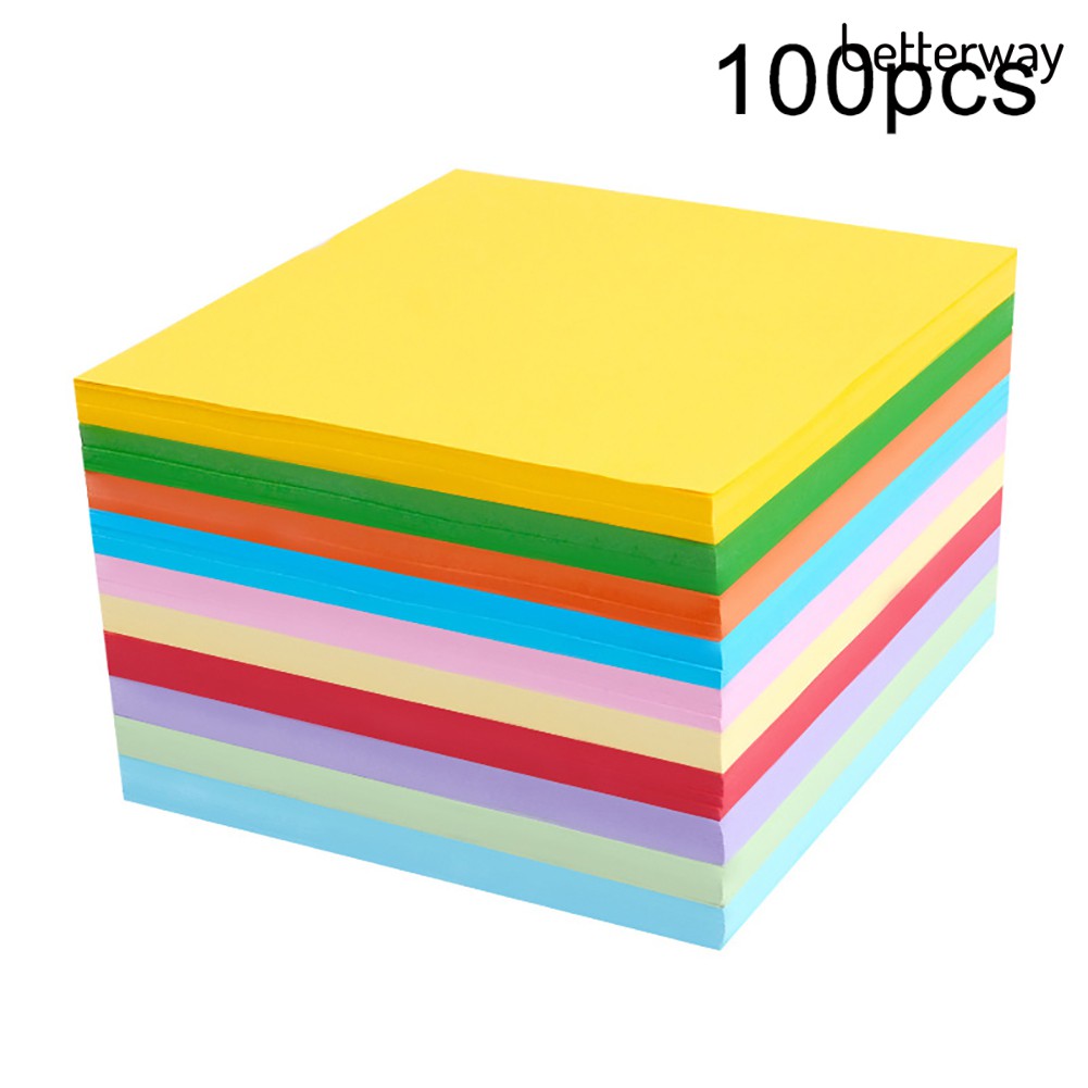 Set 100 Giấy Xếp Origami Hai Mặt Nhiều Màu Sắc