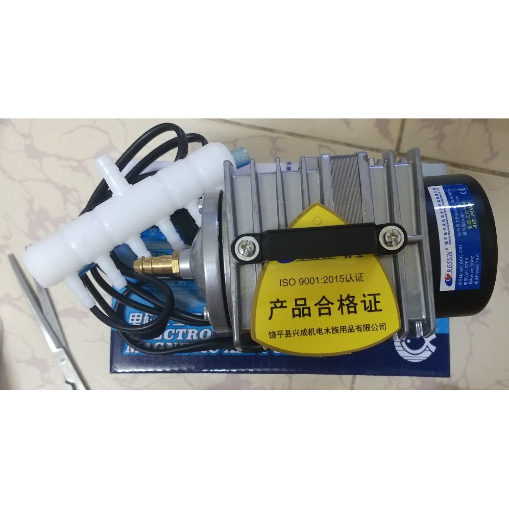 Máy sủi khí oxy bể cá Resun ACO-001 công suất 18W, VUI LÒNG XEM KỸ MÔ TẢ