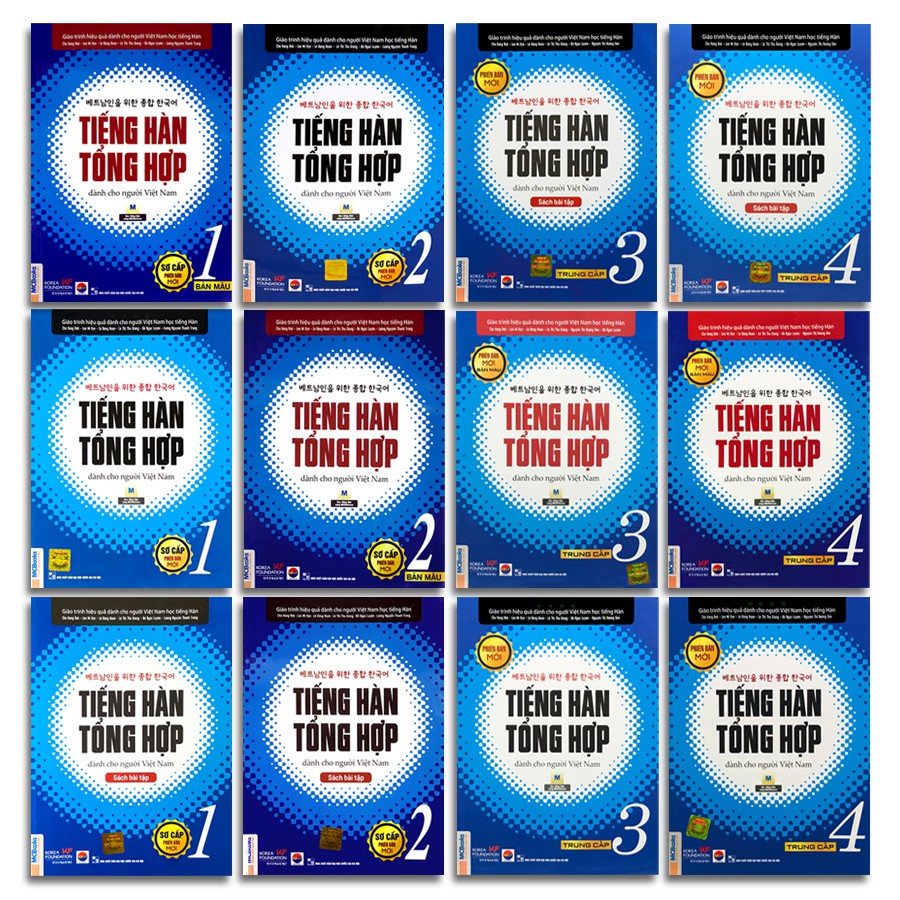 Sách - Tiếng Hàn Tổng Hợp Dành Cho Người Việt Nam - Phiên Bản Mới (12 quyển lẻ tùy chọn)