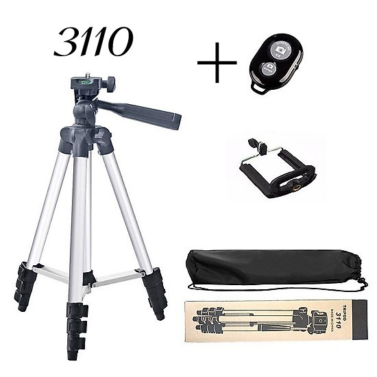 Gậy 3 Chân Tripod Mini TF- 3110, 3120 Kéo Dài Được Và Giá Đỡ Điện Thoại