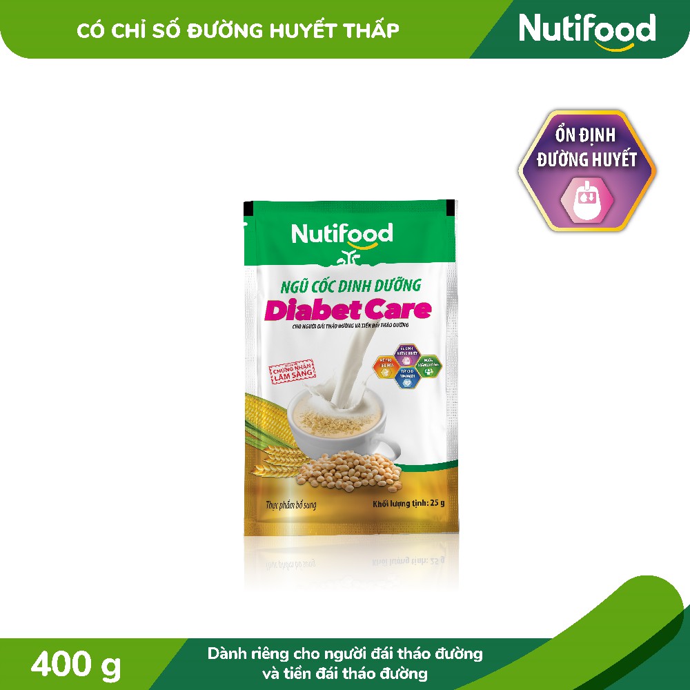 Ngũ cốc dinh dưỡng Nutifood DiabetCare (16gx25g)